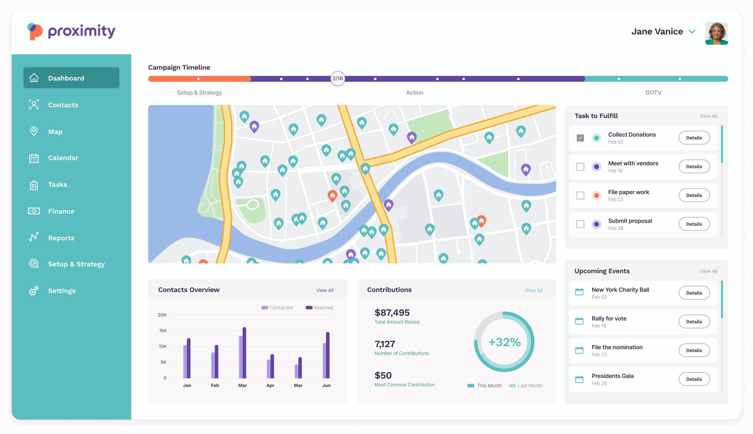 proximity dashboard