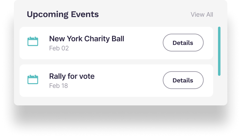 proximity upcoming event