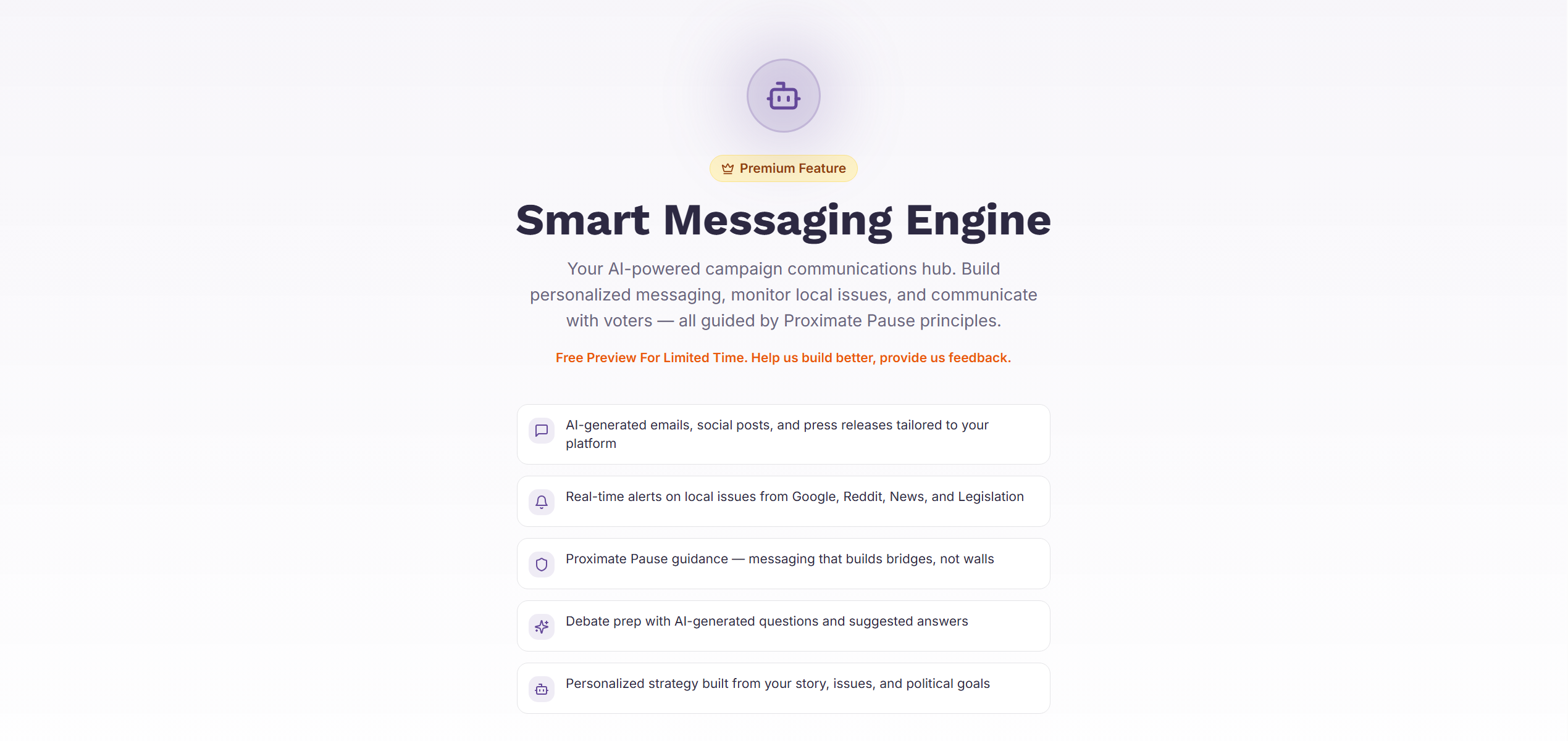 smart messaging engine